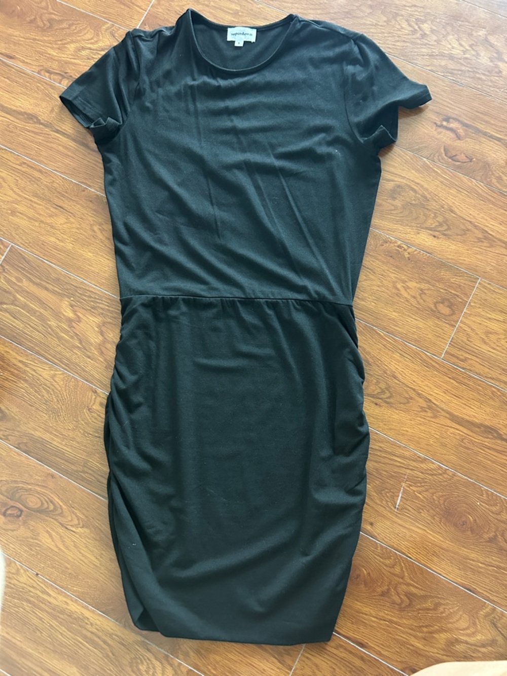 Superdown Black Short Sleeve Jersey Mini Dress